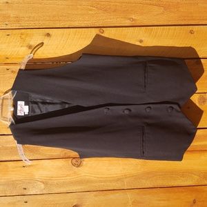 Rafaella 4 Button V Neck Vest 2 Front Pockets Petite